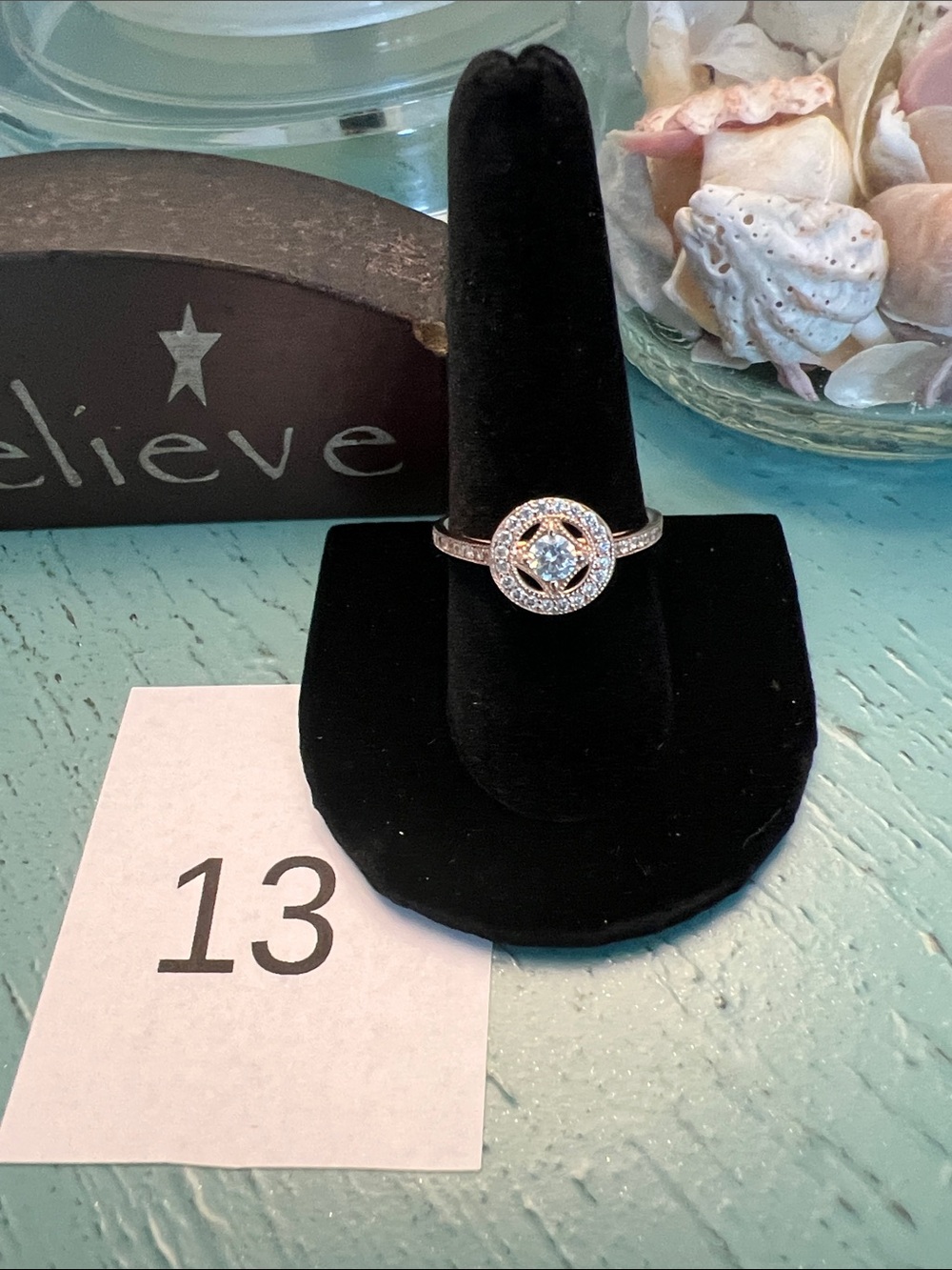 Pandora Vintage Allure Rose Gold Timeless Circle Size 9